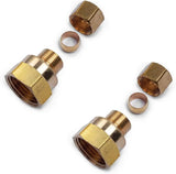 1/2" FPT x 3/8" Compression Fitting