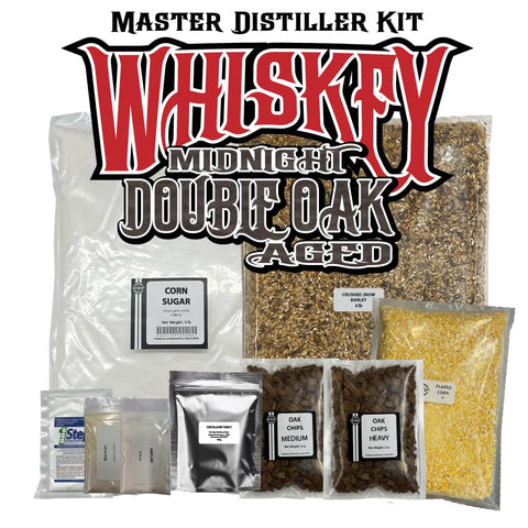 Midnight Double Oak Aged Whiskey Recipe Mash Kit