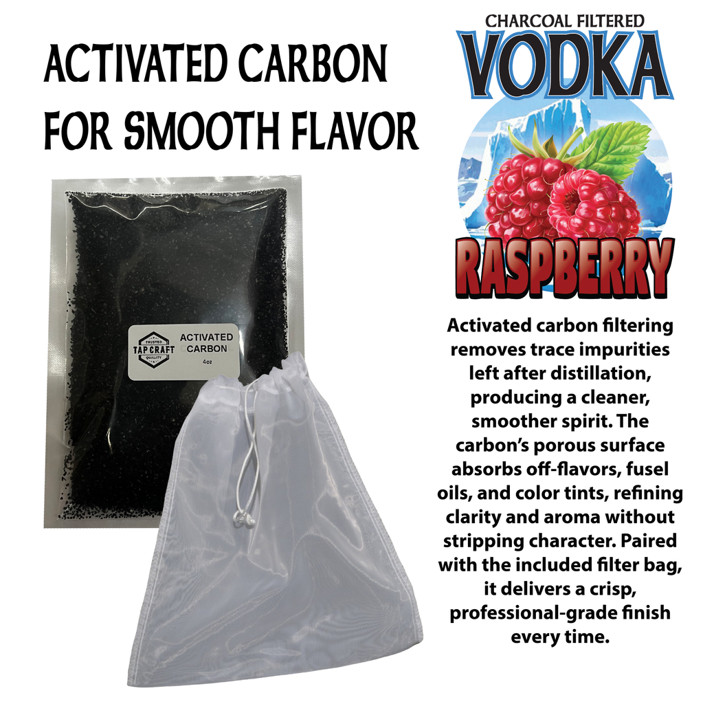 Raspberry Vodka Recipe Kit – DIY Flavored Vodka Kit - Carbon Filtering ...