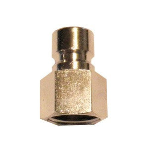 High Flow Chrome Quick Connect Plug x 1/2" FPT